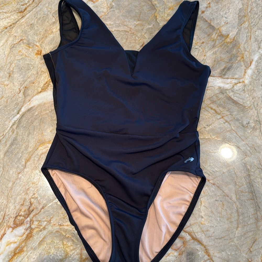 Black ballet leotard